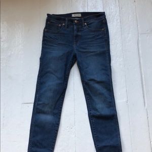 Madewell 9” high rise skinny jeans